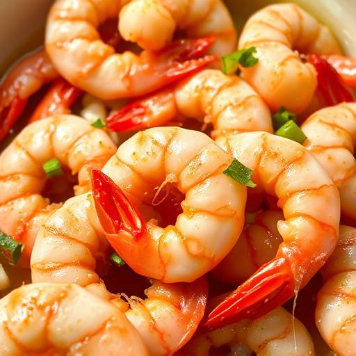 Gambas al Ajillo: Gambas frescas cocinadas en aceite de oliva con ajo y guindilla.